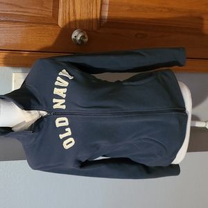 Old navy fleece jacket, sz M, gray